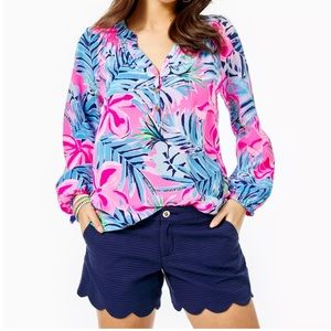 Lilly Pulitzer Navy Buttercup Shorts